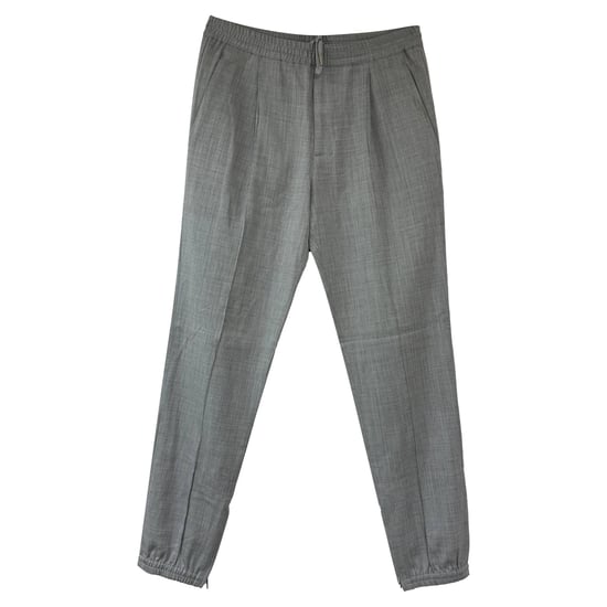 Dior Maßgeschneiderte Jogginghose aus grauer Wolle - Image 1