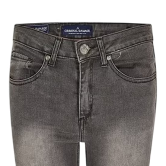 Criminal Damage - "SOS" Jeans für Damen (Grau) - Image 3