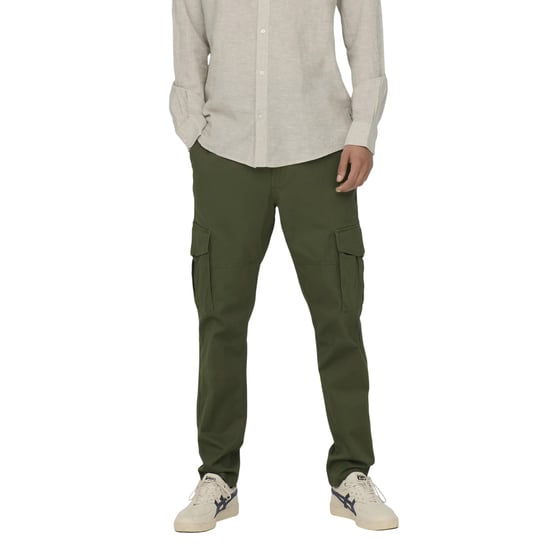 Only - "Dean" Cargo-Hose für Herren (Oliv) - Image 2