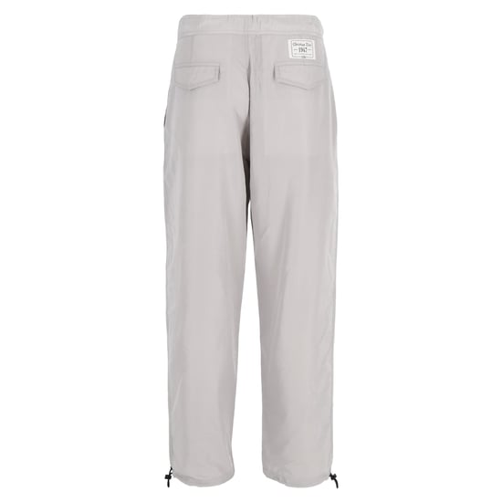 Dior Cargo-Hosen mit Schnürsaum aus grauer Baumwolle und Schnalle - Image 3