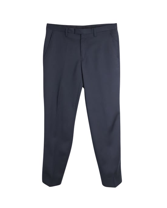 Kenzo Nadelstreifen-Stoffhose aus grauer Wolle - Image 1