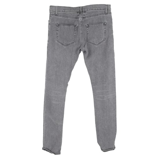 Saint Laurent Slim Fit Jeans aus grauem Baumwoll-Denim - Image 2