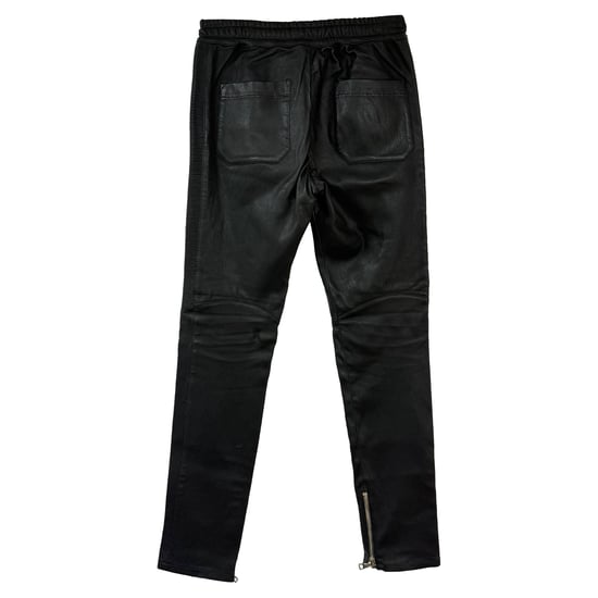 Balmain Schwarzleder Jogginghose - Image 2