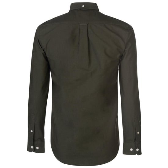 Farah - Button-Down-Hemd für Herren, Oxford-Stil, Langärmlig (Dunkelgrün) - Image 2