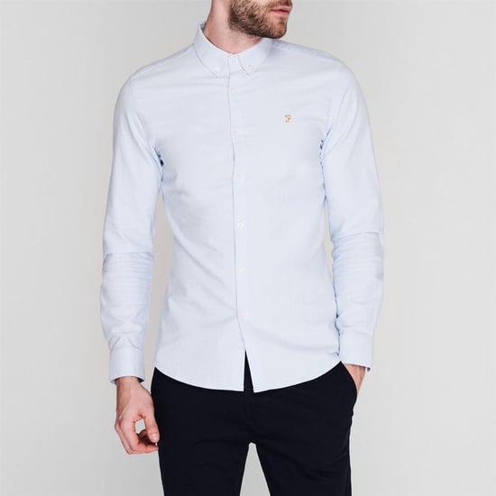 Farah - Button-Down-Hemd für Herren, Oxford-Stil, Langärmlig (Himmelblau) - Image 3