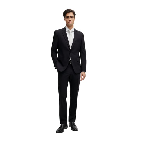 Boss - Anzugjacke für Herren, Reverskragen (Schwarz) - Image 4