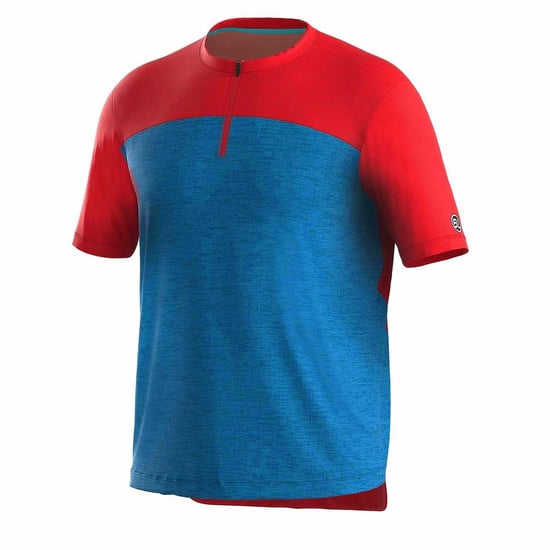 Bicycle Line - "Sentiero" Radfahr-Trikot für Herren, kurzärmlig (Avio-Blau) - Image 1
