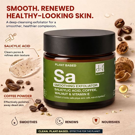Dr. Botanicals Glättendes Peeling mit Salicylsäure, Kaffee, Walnuss und Vitamin E, 60 ml - Image 3