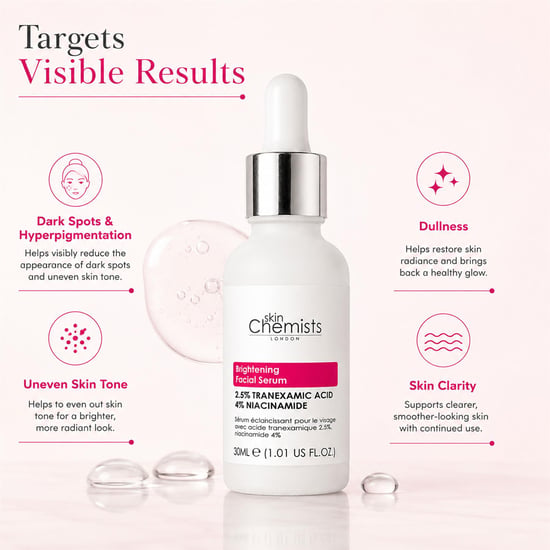skinChemists Aufhellendes Gesichtsserum mit 2,5 % Tranexamsäure und 4 % Niacinamid, 30 ml - Image 5
