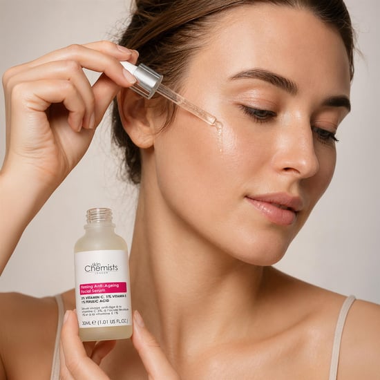 skinChemists Anti-Aging-Gesichtsserum mit 3 % Vitamin C, 1 % Ferulasäure und 1 % Vitamin E, 30 ml - Image 6
