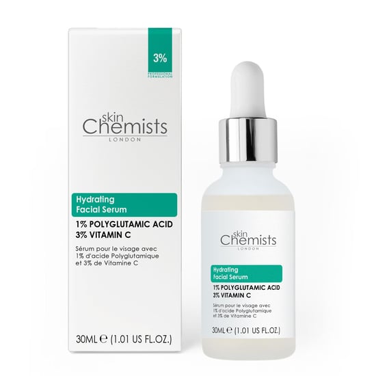 skinChemists Feuchtigkeitsspendendes Gesichtsserum mit 1 % Polyglutaminsäure und 3 % Vitamin C, 30 ml - Image 1
