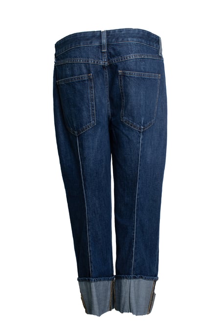 Bottega Veneta, verkürzte und umgeschlagene Jeans in Blau - Image 2