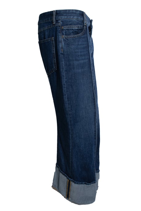 Bottega Veneta, verkürzte und umgeschlagene Jeans in Blau - Image 3