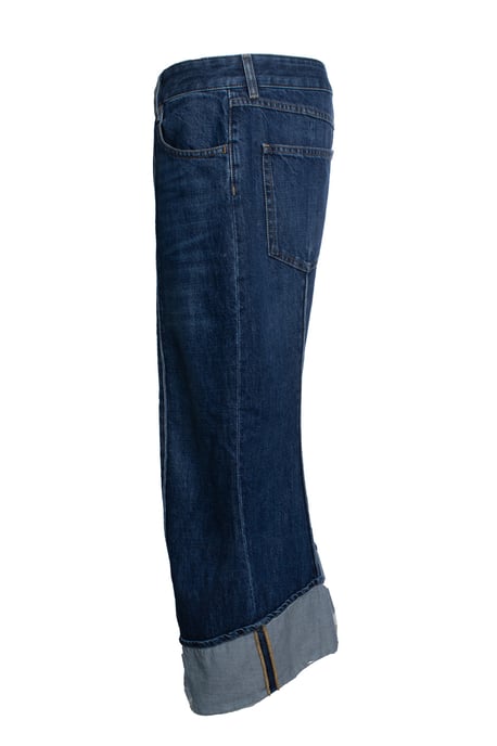 Bottega Veneta, verkürzte und umgeschlagene Jeans in Blau - Image 4