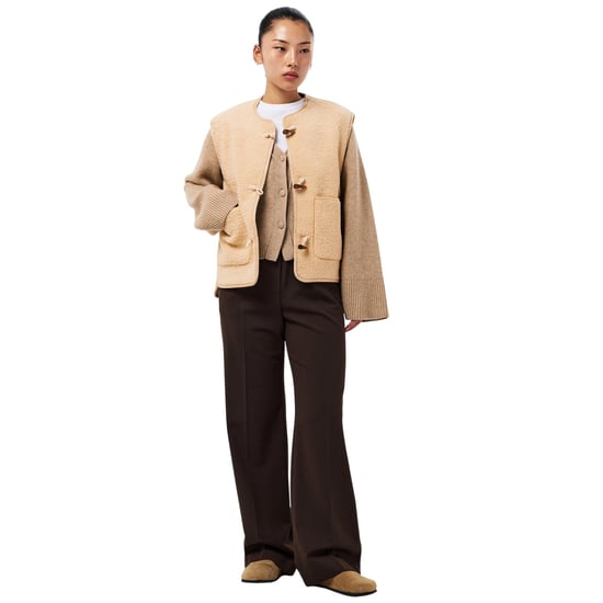 Threadbare - "Itoje" Weste für Damen, Teddyfleece (Ecru) - Image 1