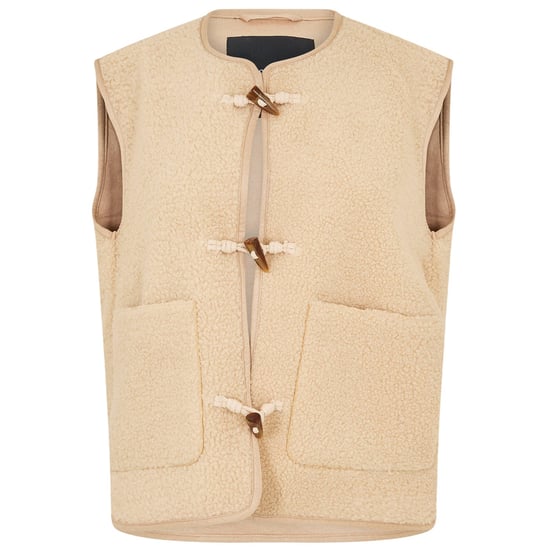 Threadbare - "Itoje" Weste für Damen, Teddyfleece (Ecru) - Image 2