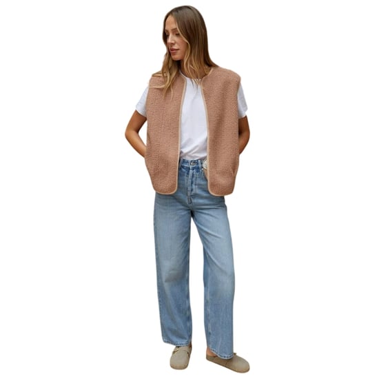 Threadbare - "Niya" Weste für Damen, Leicht, Teddyfleece (Mauve) - Image 1