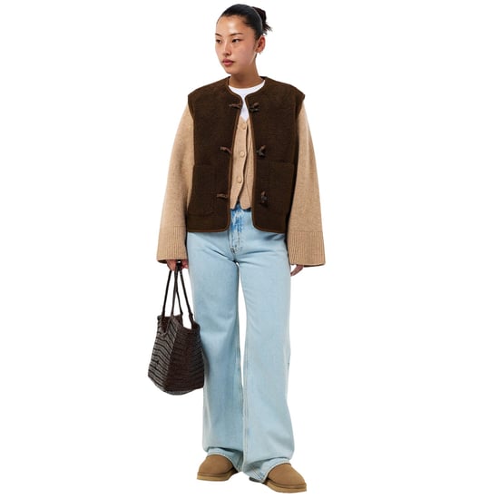 Threadbare - "Itoje" Weste für Damen, Teddyfleece (Schokolade) - Image 5