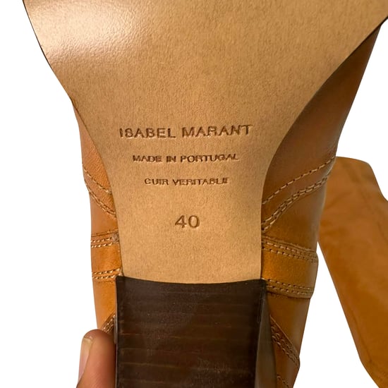 Isabel Marant Remko Überknie-Stiefel aus braunem Leder - Image 5