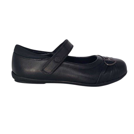 Pretty Green - "Loreto" Schul-Uniform-Schuhe für Mädchen, Leder, gepolstert, Flach (Schwarz) - Image 1