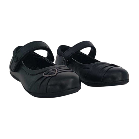 Pretty Green - "Loreto" Schul-Uniform-Schuhe für Mädchen, Leder, gepolstert, Flach (Schwarz) - Image 4