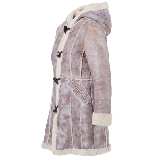 Prada Damen-Lammfellmantel mit Kapuze – 2000er Jahre - Image 2