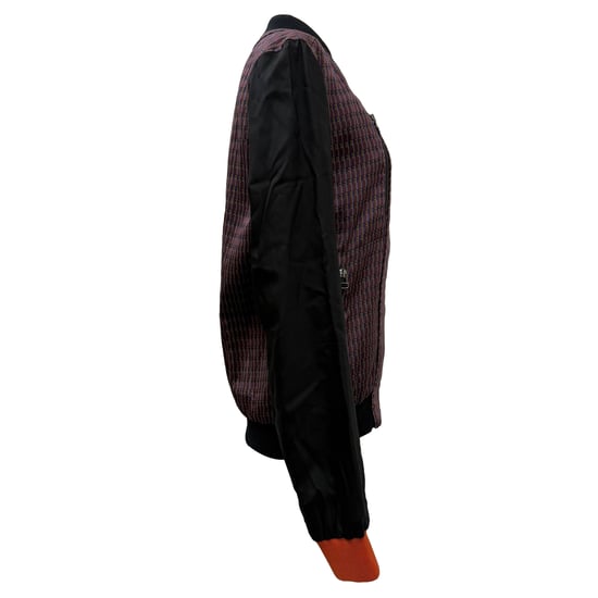 Lanvin Gemusterte Überzieh-Bomberjacke aus Multicolor-Polyester - Image 2