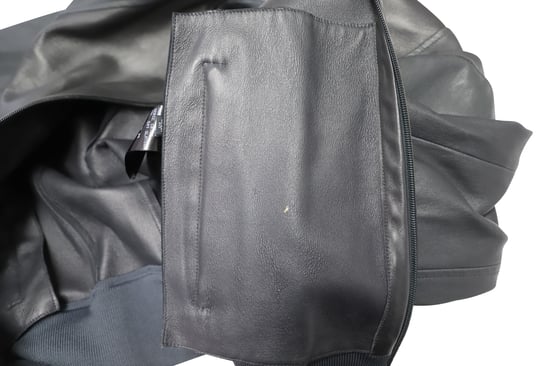 Neil Barrett Reißverschluss Bomberjacke aus schwarzem Leder - Image 5