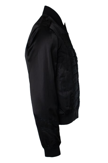 Saint Laurent, Bomberjacke für Militäroffiziere aus Satin - Image 3