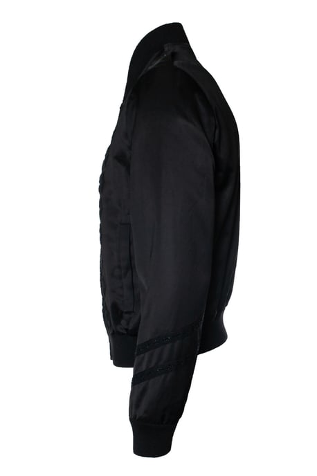 Saint Laurent, Bomberjacke für Militäroffiziere aus Satin - Image 4