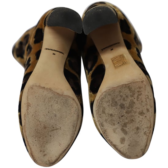 Dolce & Gabbana Stiefel aus mehrfarbigem Samt mit Leopardenmuster - Image 5