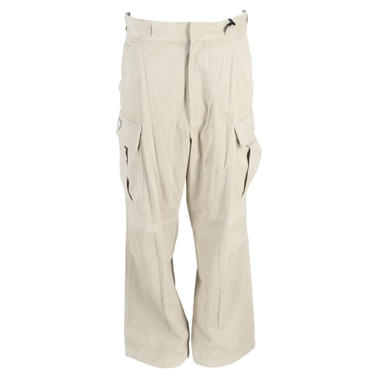 Prada Pinwale-Hose aus Ecru-Waldfrottier - Image 1
