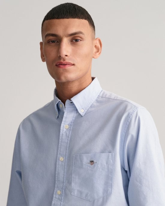 GANT Mens Regular Fit Long Sleeve Oxford Shirt - Image 3