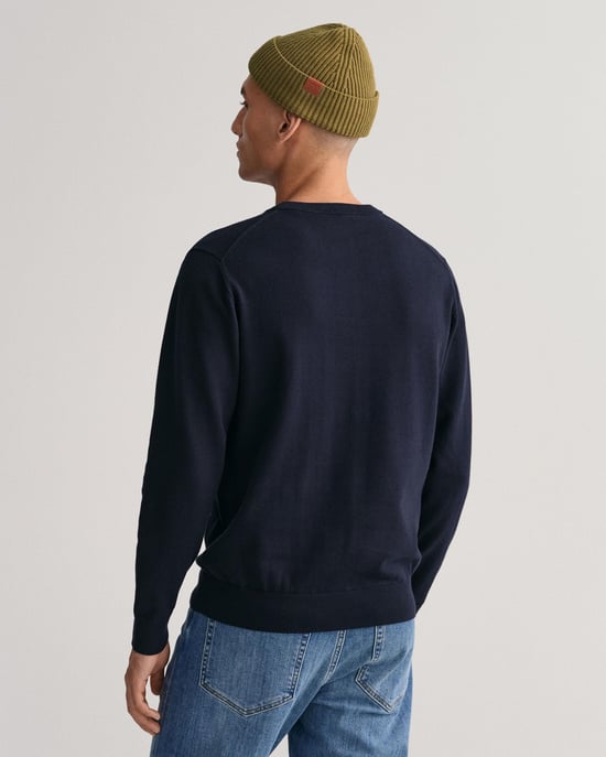 Gant Classic Cotton C-Neck Strickpullover - Image 2
