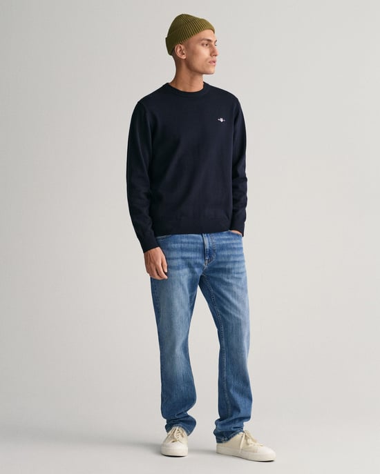 Gant Classic Cotton C-Neck Strickpullover - Image 4