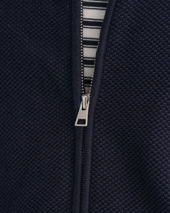 Gant Cotton Pique Half Zip Strickjacke - Image 3