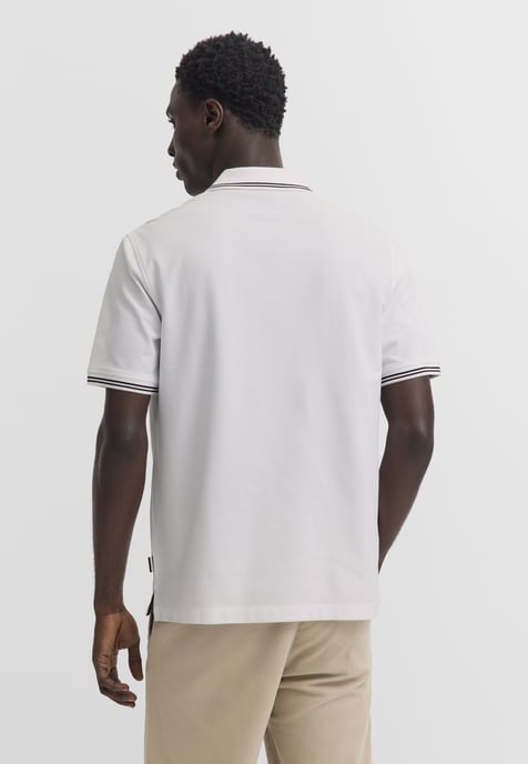 Bugatti Herren Polo-Shirt Baumwoll-Piqué Kurzarm Polokragen - Image 2