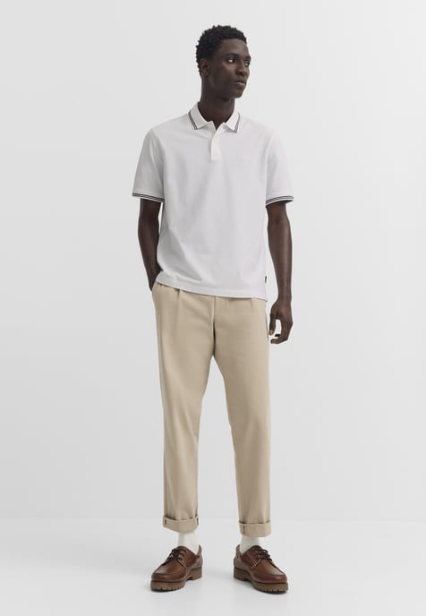 Bugatti Herren Polo-Shirt Baumwoll-Piqué Kurzarm Polokragen - Image 4