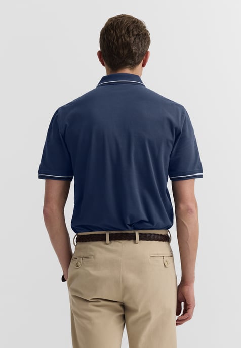 Bugatti Herren Polo-Shirt Baumwoll-Piqué Kurzarm Polokragen - Image 2