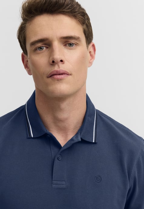 Bugatti Herren Polo-Shirt Baumwoll-Piqué Kurzarm Polokragen - Image 5
