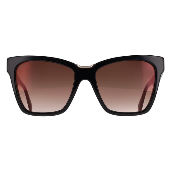 Max Mara MM0089 Spark3 01F Sonnenbrille in glänzendem Schwarz mit braunem Farbverlauf - Image 1