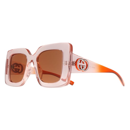 Gucci GG2025S 004 Sonnenbrille transparent rosa braun - Image 2