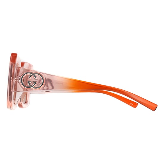 Gucci GG2025S 004 Sonnenbrille transparent rosa braun - Image 3