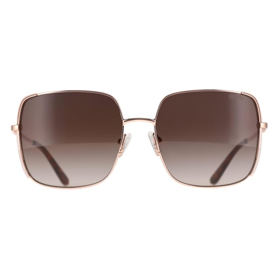 Guess GU00194 28F Sonnenbrille mit glänzendem Roségold-Braun-Farbverlauf - Image 1