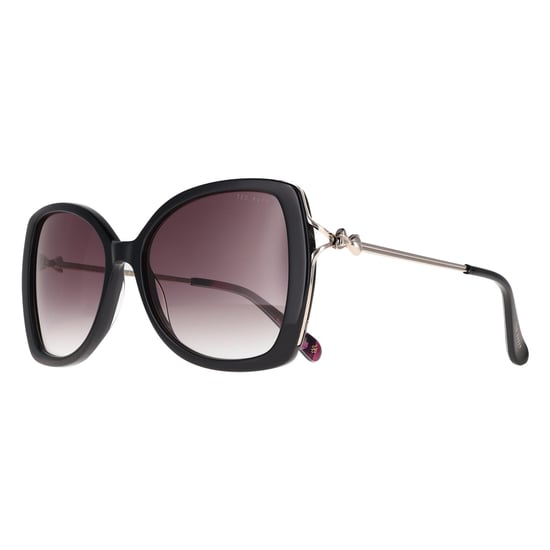 Ted Baker TB1773 Vallie 001 glänzend schwarz dunkelgrau mit Farbverlauf Sonnenbrille - Image 2