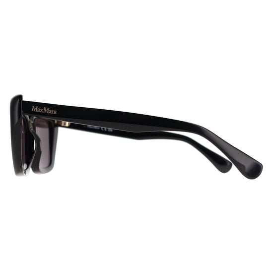 Max Mara MM0171 Elizabeth 01A – Sonnenbrille in glänzendem Schwarz und Rauchgrau - Image 3