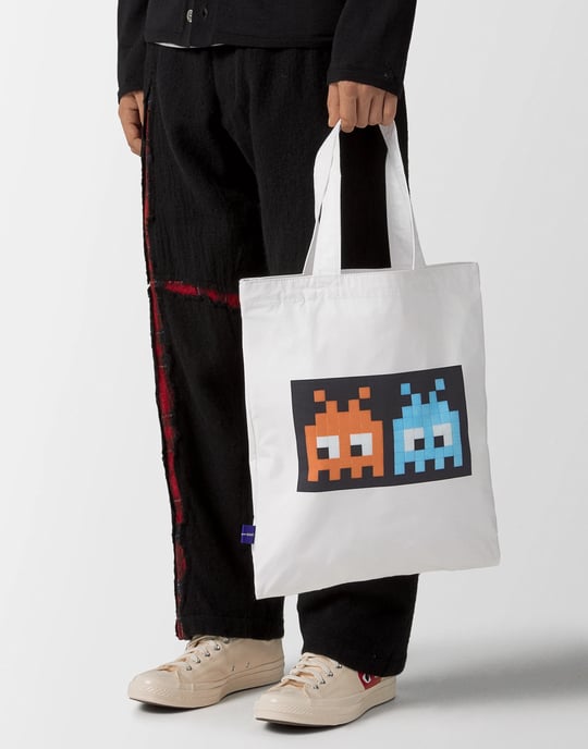 Einkaufstasche mit Space Invaders-Logo - Image 5