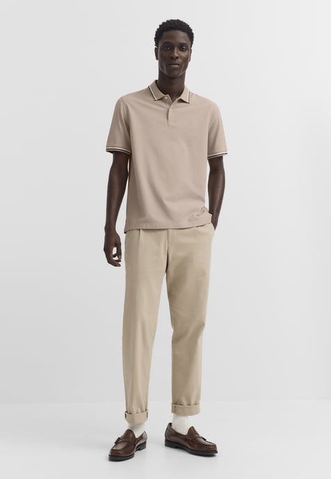 Bugatti Herren Polo-Shirt Baumwoll-Piqué Kurzarm Polokragen - Image 4