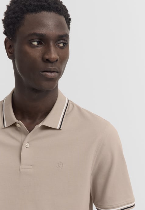 Bugatti Herren Polo-Shirt Baumwoll-Piqué Kurzarm Polokragen - Image 5