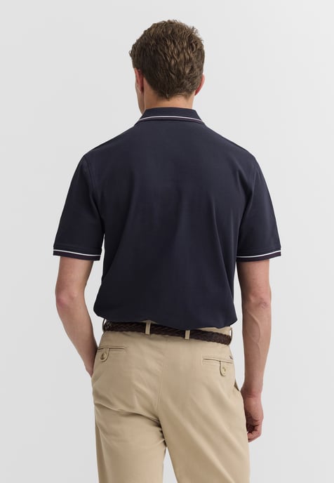 Bugatti Herren Polo-Shirt Baumwoll-Piqué Kurzarm Polokragen - Image 2